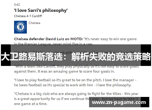 大卫路易斯落选：解析失败的竞选策略